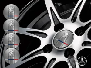 Peugeot Gewölbte Emblem Design Harz-Radlogos